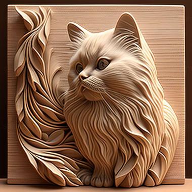 3D model Birman cat (STL)